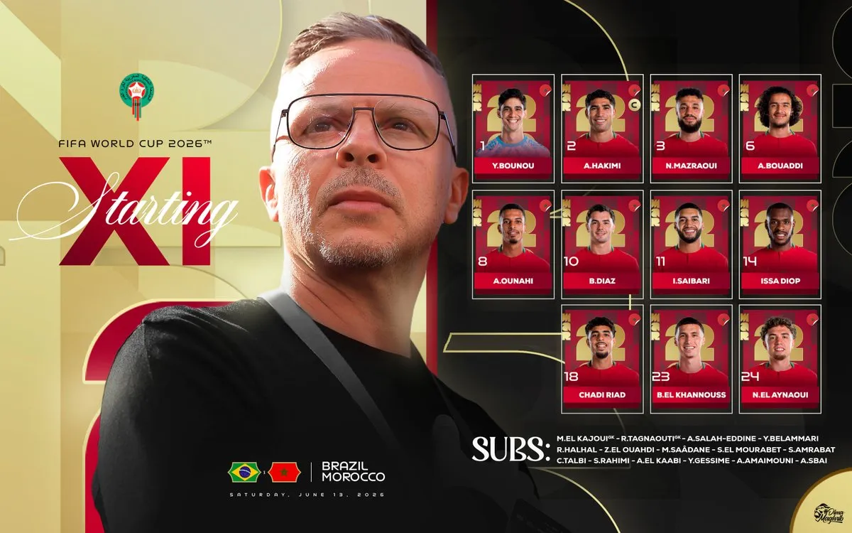 تشكيلة المغرب البرازيل