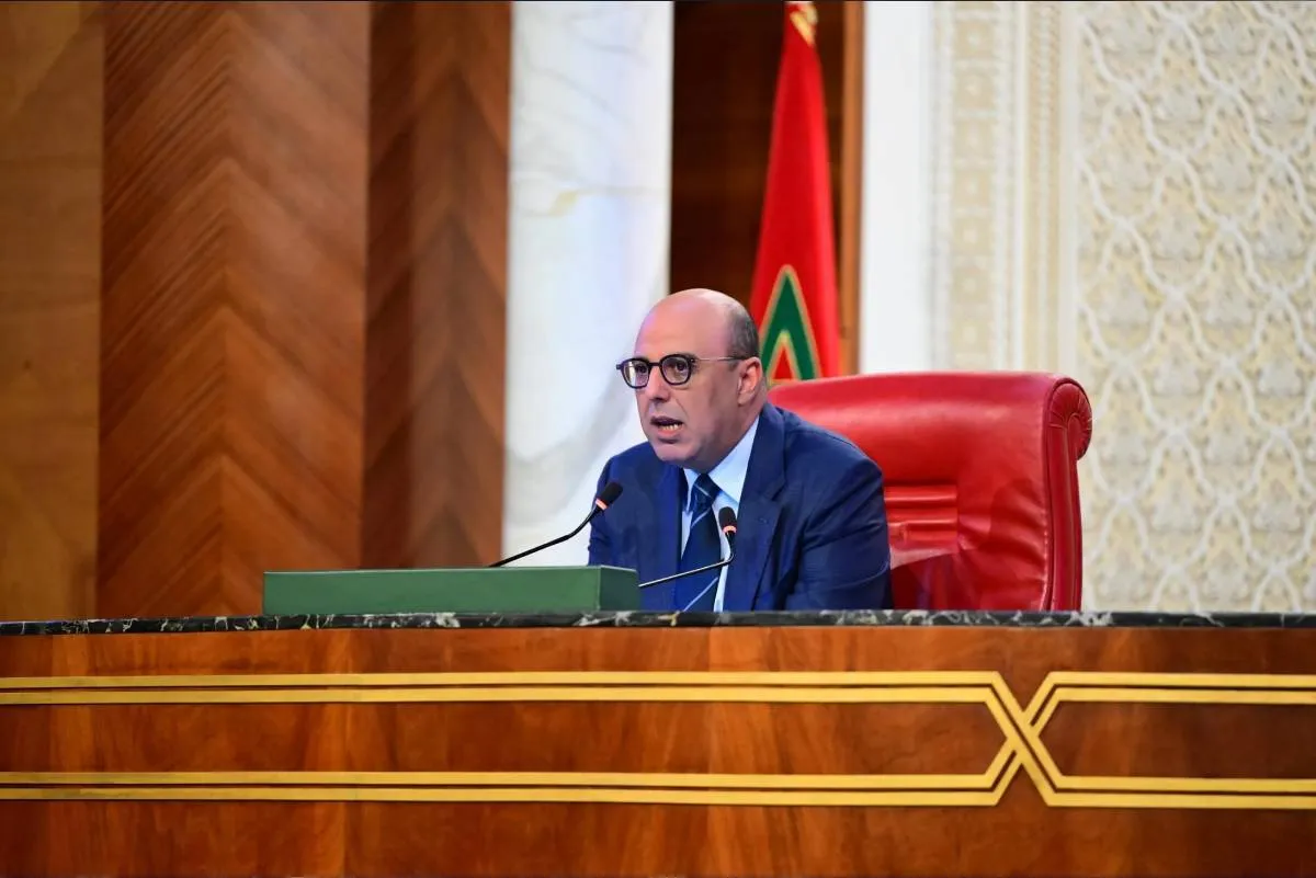 برقية ولاء وإخلاص مرفوعة إلى جلالة الملك من رئيس مجلس المستشارين بمناسبة اختتام الدورة الثانية من السنة التشريعية 2025-2026