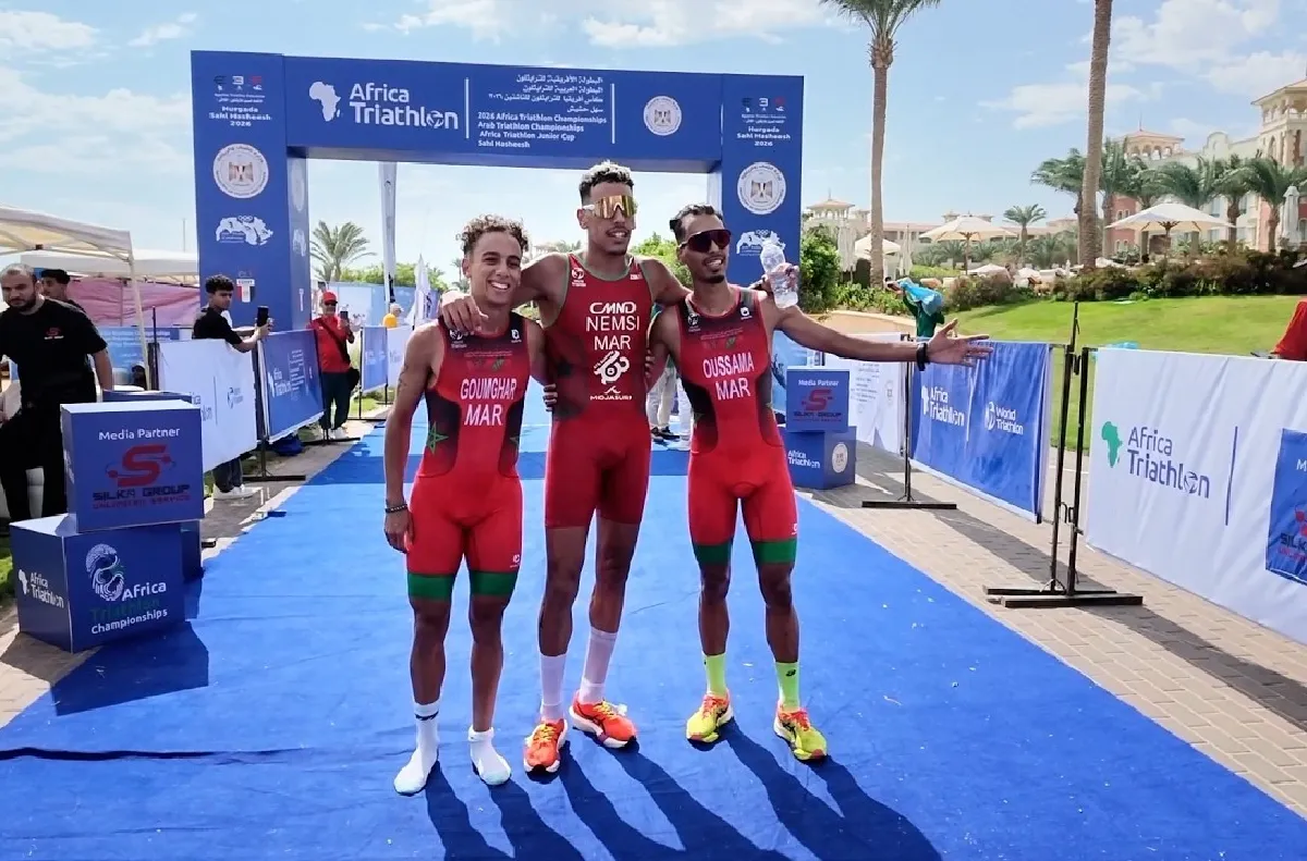 الترياثلون المغربي يبصم على مشاركة متميزة في البطولتين الإفريقية والعربية بالغردقة ويحصد 23 ميدالية (رئيس الجامعة)