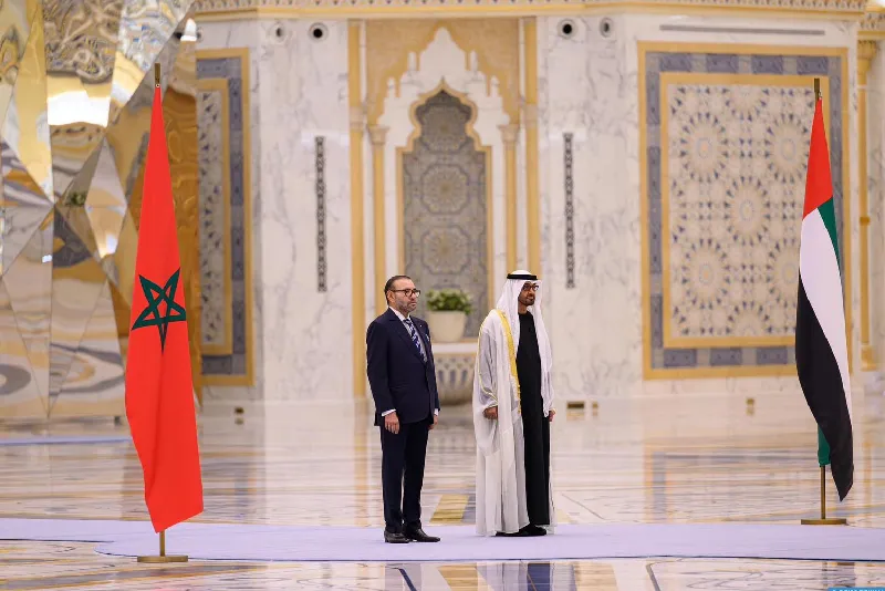 برقية تهنئة إلى جلالة الملك من رئيس دولة الإمارات العربية المتحدة بمناسبة عيد الفطر المبارك