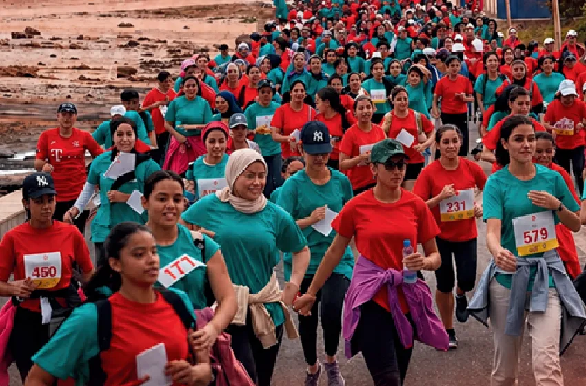 السباق النسوي للهرهورة في نسخته الخامسة .. مشاركة واسعة لنساء من مختلف الفئات العمرية