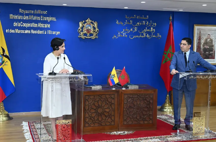 العلاقات بين المغرب والاكوادور تعيش "عهدا جديدا" من التعاون المثمر (السيد بوريطة)