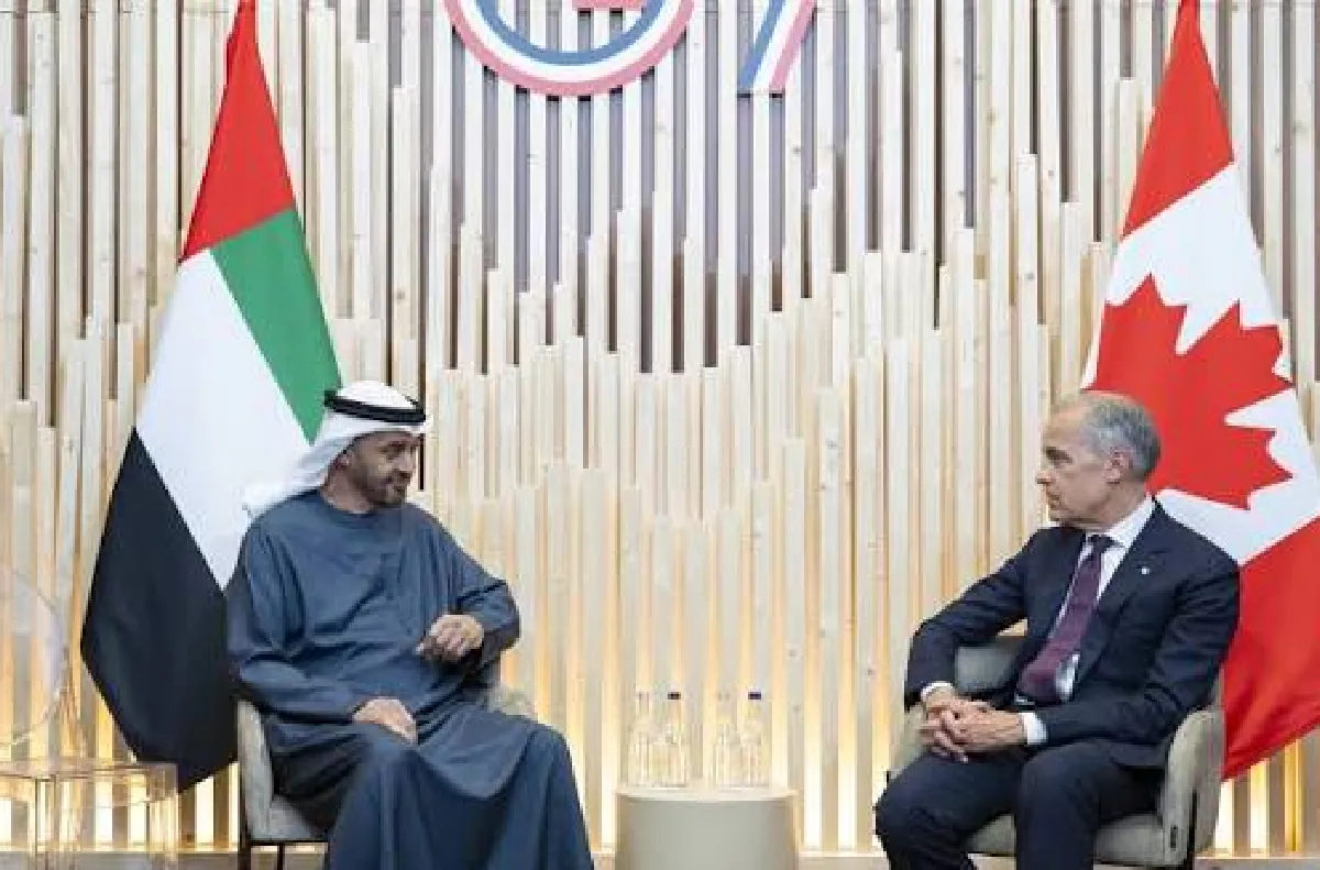 الرئيس الإماراتي ورئيس الوزراء الكندي يبحثان العلاقات الثنائية والتطورات الإقليمية