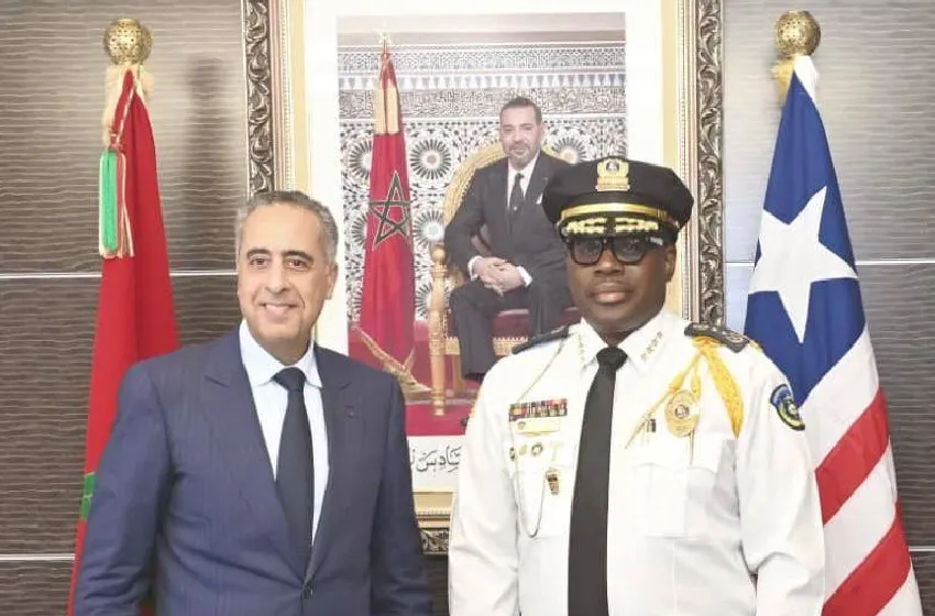 السيد حموشي يستقبل المفتش العام للشرطة بجمهورية ليبيريا