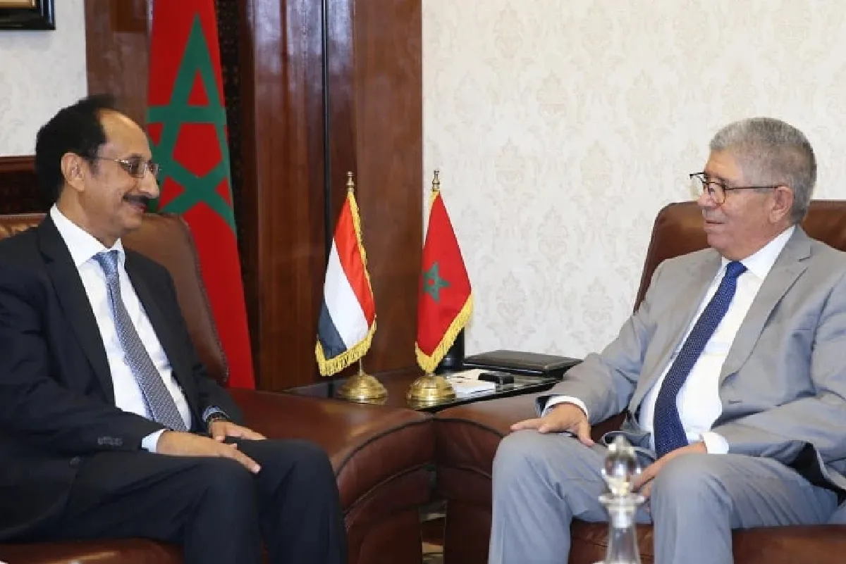 رئيس مجلس النواب يستقبل سفير اليمن بالمغرب