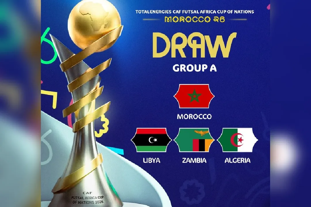 كأس أمم إفريقيا لكرة القدم داخل القاعة (المغرب 2026 )..القرعة تضع المنتخب المغربي في المجموعة الأولى إلى جانب منتخبات ليبيا وزامبيا والجزائر