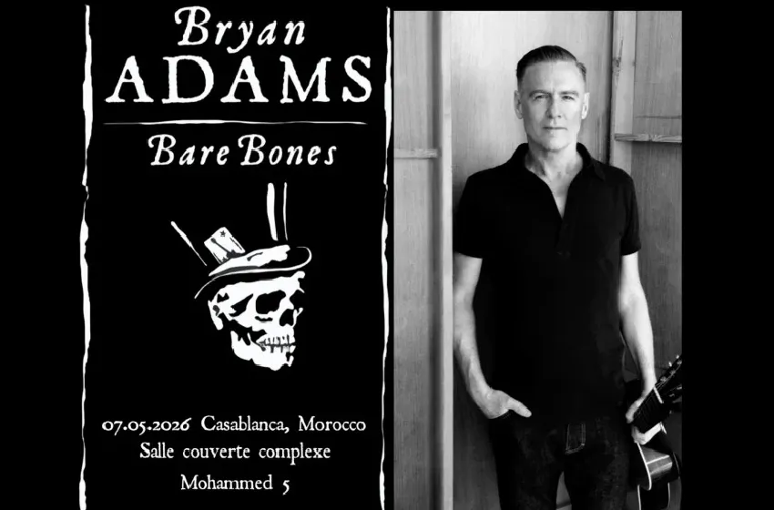 أيقونة الروك العالمية "برايان آدامز" يحيي حفلا لأول مرة بالمغرب يوم 7 ماي المقبل بالدار البيضاء
