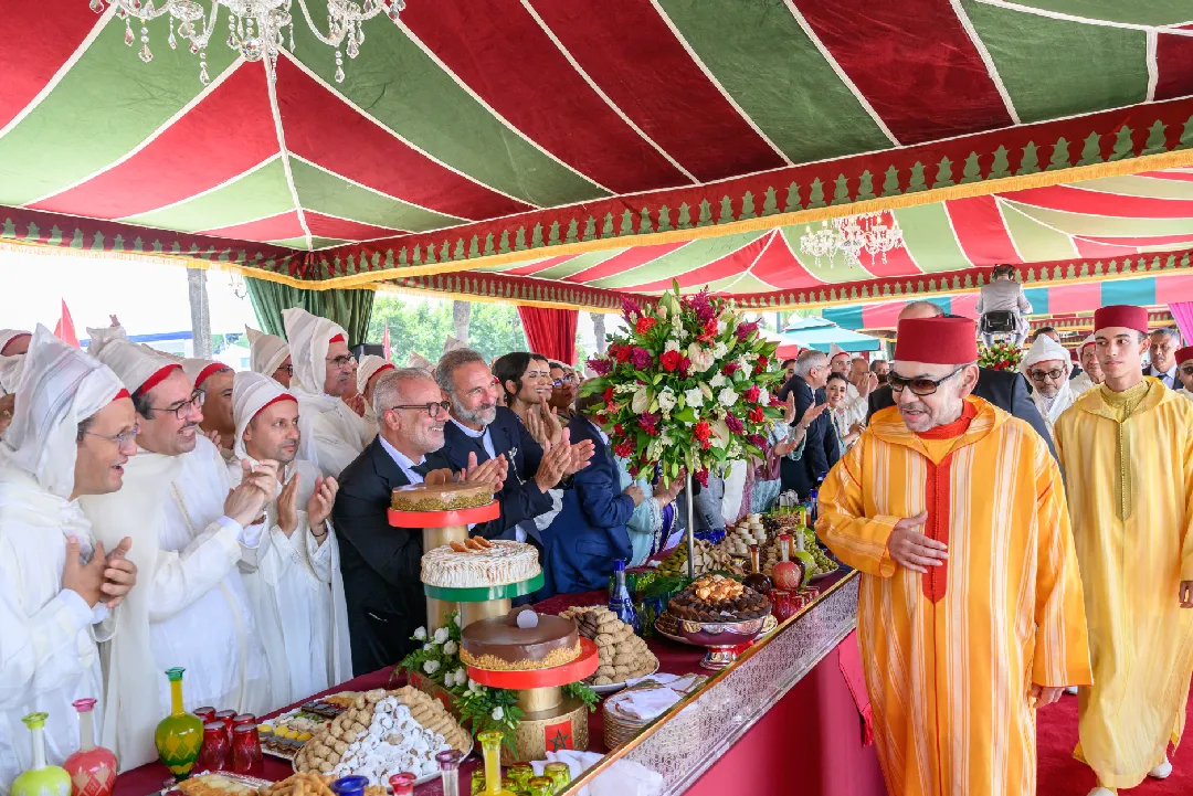 جلالة الملك يترأس بالمضيق حفل استقبال بمناسبة عيد العرش المجيد