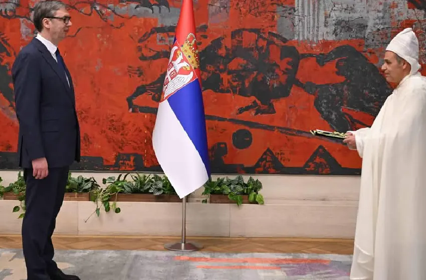 سفير المغرب ببلغراد يقدم أوراق اعتماده إلى رئيس جمهورية صربيا