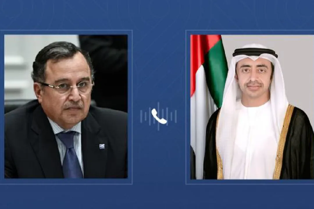 وزير الخارجية الإماراتي والأمين العام لجامعة الدول العربية وزير الخارجية الإماراتي والأمين العام لجامعة الدول العربية يبحثان المستجدات الإقليمية