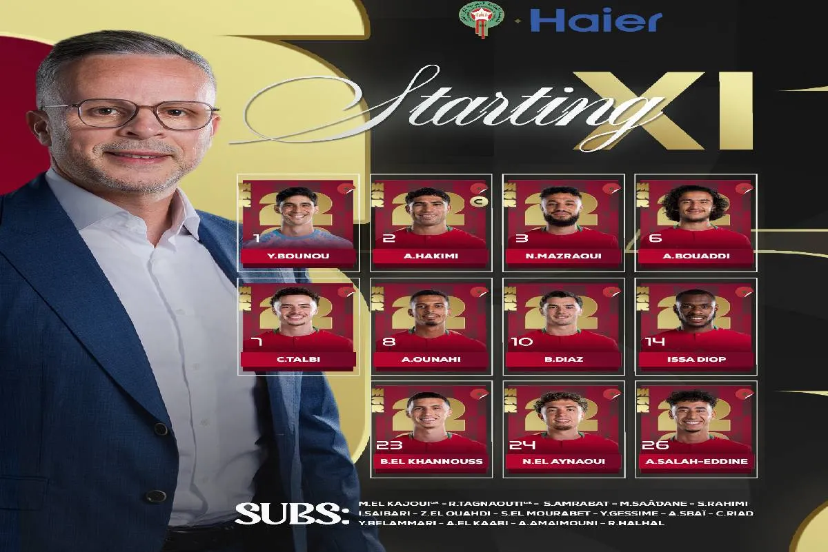 مونديال 2026 (ربع النهائي) .. تشكيلة المنتخب المغربي في مواجهة نظيره الفرنسي
