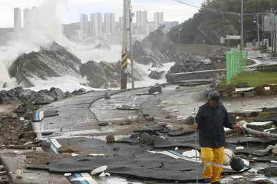 كوريا الجنوبية تعلن مدينة بوهانغ منطقة كوارث