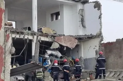 مصرع شخصين وإصابة 5 آخرين إثر انهيار جزئي لبناية شركة متخصصة في النسيج بإقليم مديونة