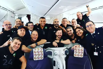 بعثة المنتخب المغربي تسافر للمشاركة في منافسات كأس العالم قطر 2022