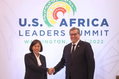 السيد عزيز أخنوش يتباحث مع الممثلة التجارية للولايات المتحدة بواشنطن