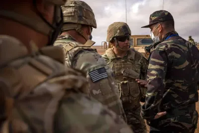 الأسد الإفريقي 2022 : ملاحظين عسكريين يتابعون مناورات عسكرية بكاب درعة شمال طانطان