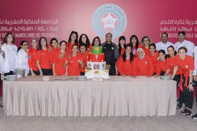 الجامعة الملكية المغربية لكرة القدم تحتفي بالمنتخب الوطني النسوي المتوج بكأس إفريقيا داخل القاعة