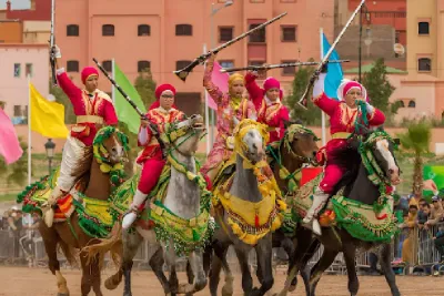 الجديدة.."التبوريدة النسوية" تلهب الأنظار بموسم مولاي عبدالله أمغار