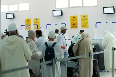 الحج 1444: وفد الحجاج المكفوفين يتجه إلى الديار المقدسة