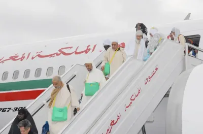 موسم الحج 1445 هـ .. الوفد الرسمي للحجاج المغاربة يتوجه إلى الديار المقدسة