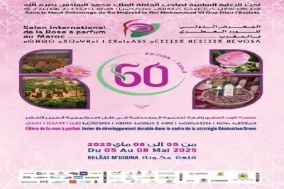 الدورة الـ 60 للمعرض الدولي للورد العطري من 5 الى 8 ماي المقبل بقلعة مكونة