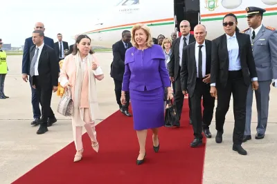 السيدة الأولى للكوت ديفوار تغادر المملكة في ختام زيارة عمل
