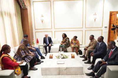 السيد الطالبي العلمي يتباحث مع نائب وزير التغذية والفلاحة الغاني