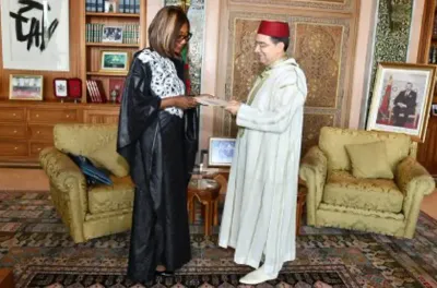 السيد بوريطة يستقبل وزيرة خارجية جمهورية إفريقيا الوسطى حاملة رسالة خطية إلى جلالة الملك من رئيس الجمهورية