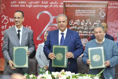 وكالة بيت مال القدس توقع شراكة مع مؤسسات مغربية لتنظيم معرض فني كبير