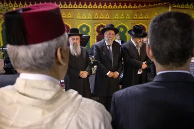 الطائفة اليهودية المغربية تحتفل بموسم الولي رابي نسيم بن نسيم بقرية آيت بيوض