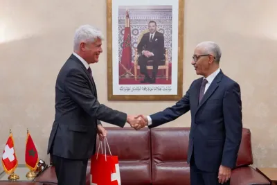 السيد الطالبي العلمي يتباحث مع سفير سويسرا بالمغرب