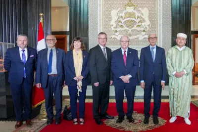 مباحثات بين السيد الطالبي العلمي و رئيس مجلس الشيوخ الكندي