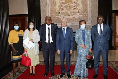 رشيد الطالبي العلمي يتباحث مع رئيس اللجنة الإفريقية لحقوق الإنسان والشعوب