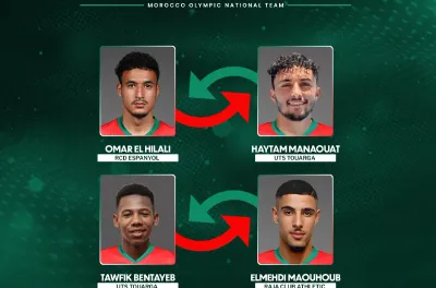مدرب المنتخب الوطني الأولمبي يوجه الدعوة للمهدي موهوب وهيثم منعوت للانضمام للتجمع الإعدادي بتركيا