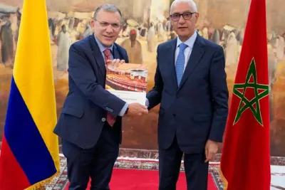 السيد رشيد الطالبي يتباحث مع رئيس مجلس الشيوخ بجمهورية كولومبيا