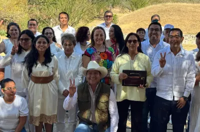 المكسيك.. تكريما لجهودها في مجال حقوق الإنسان، السيدة بوعياش تتسلم مفتاح بلدة "جانتيتيليكو"