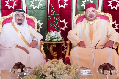 برقية تهنئة إلى جلالة الملك من خادم الحرمين الشريفين بمناسبة عيد الفطر المبارك