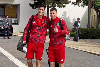 بعثة المنتخب المغربي تتجه إلى مدينة أكادير استعدادا لملاقاة أنغولا