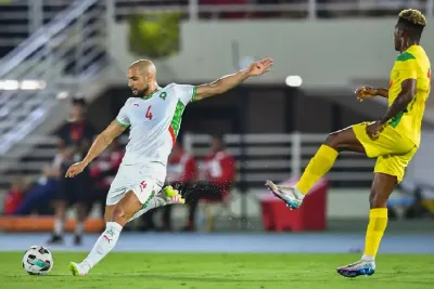 كرة القدم / مباراة ودية.. المنتخب الوطني المغربي يفوز على نظيره البنيني بمقصية جميلة من الكعبي (1-0)