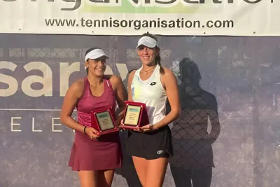 المغربية آية العوني والإيطالية فرانسيسكا بيس تحرزان اللقب الزوجي لبطولة فيوتشر أنطاليا W15 لكرة المضرب