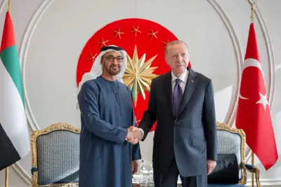 الرئيسان الإماراتي والتركي يبحثات التطورات الإقليمية