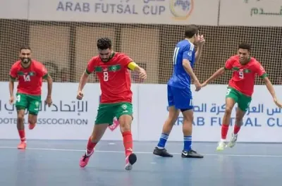 كأس العرب 2023: المنتخب المغربي لكرة القدم داخل القاعة يفوز على نظيره الكويتي