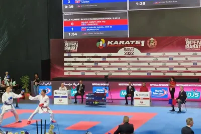 كأس محمد السادس الدولية للكراطي 2022 : نبيل الشعبي يتوج ببرونزية وزن أقل من 84 كلغ