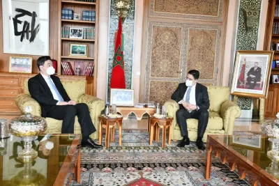 ناصر بوريطة يجري مباحثات مع المبعوث الخاص للحكومة الصينية