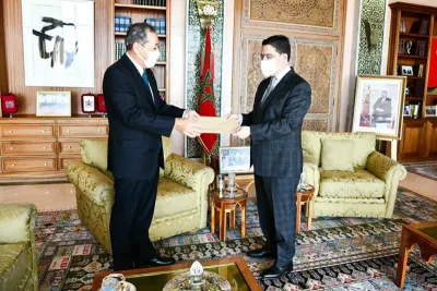 ناصر بوريطة يستقبل السيد كوراميتسو سفير اليابان