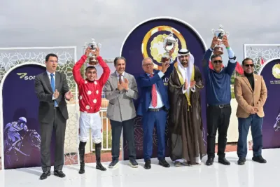 النسخة الأولى من المهرجان الإماراتي المغربي لسباق الخيول .. تتويج الفرس البراق بكأس صاحب السمو رئيس دولة الإمارات العربية المتحدة