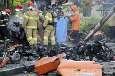 مصرع خمسة أشخاص في حادث تحطم طائرة مروحية بكوريا الجنوبية