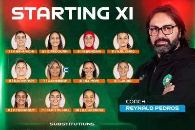 تشكيلة المنتخب المغربي النسوي أمام كوريا