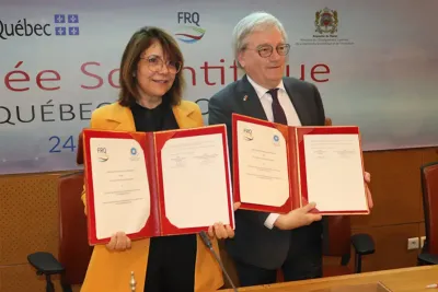 المركز الوطني للبحث العلمي والتقني يوقع اتفاقية تعاون مع صناديق البحث الكيبيكية