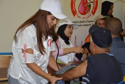جرسيف .. جمعية قطرة أمل لتحاقن الدم تنظم حملة للتبرع بالدم لدعم المخزون الجهوي